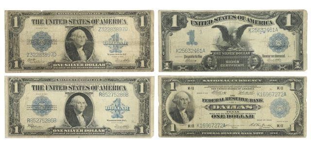 Appraisal: lot of U S Currency Series of Silver Certificate black