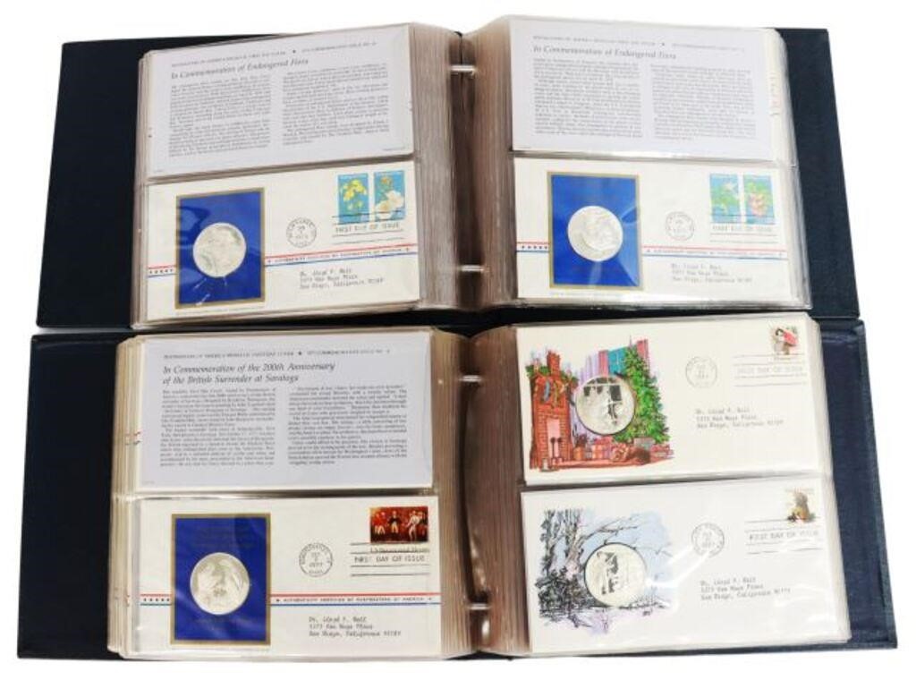 Appraisal: lot of Postmasters of America first day covers with sterling