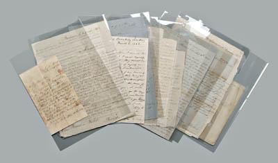 Appraisal: Beverly Tucker Civil War Archive manuscript letters four pages Tucker