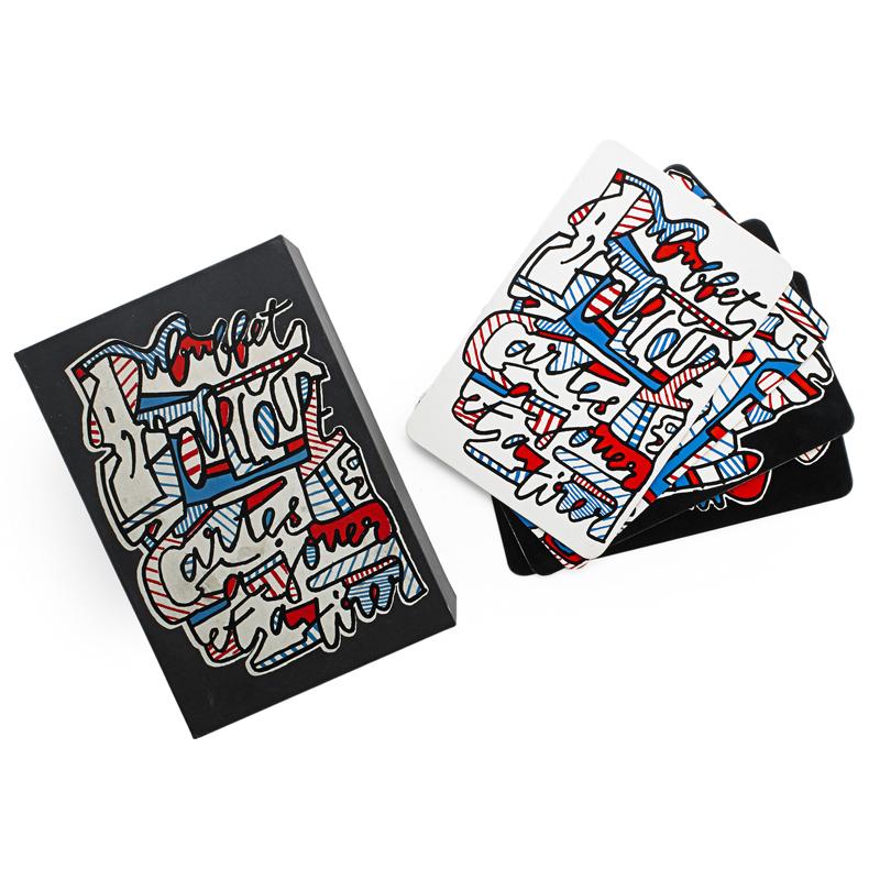 Appraisal: JEAN DUBUFFET French - screenprinted stock cards in original box