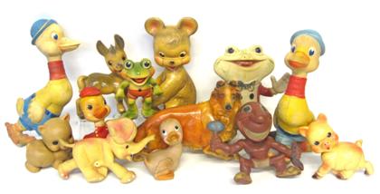 Appraisal: Very large collection of squeak toys th century