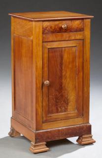 Appraisal: French Louis Philippe Carved Cherry Nightstand French Louis Philippe Carved