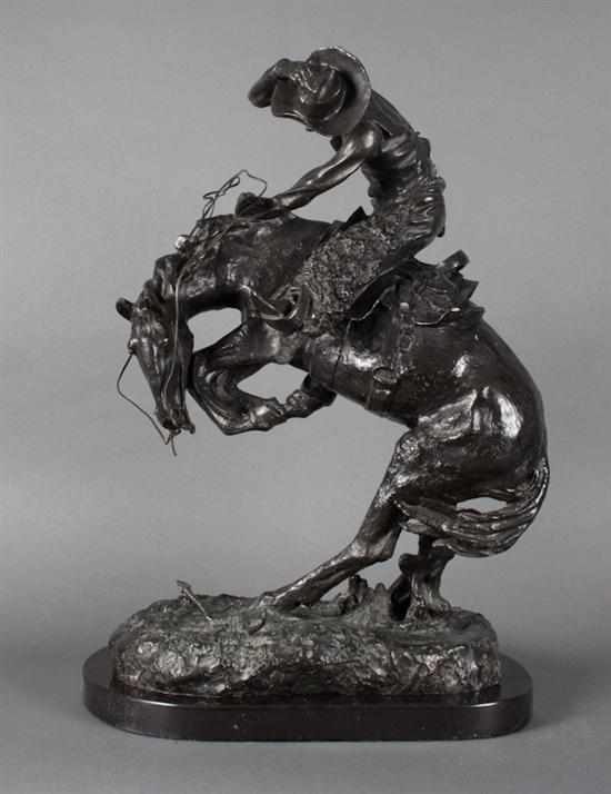 Appraisal: After Frederic S Remington American - ''Bronco Buster '' bronze