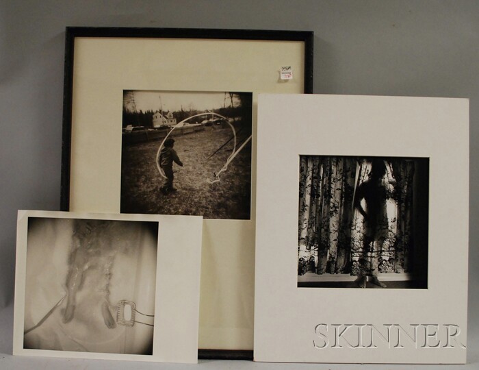 Appraisal: Three th Century American School Gelatin Silver Prints a child