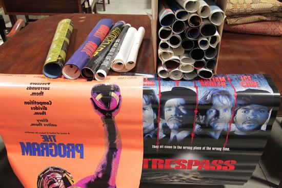 Appraisal: GROUP OF MOVIE POSTERS Some are folded some are rolled