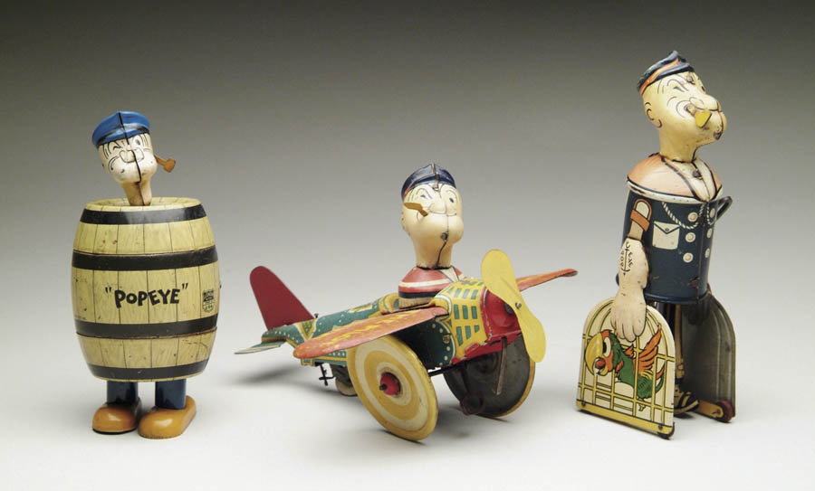 Appraisal: LOT OF POPEYE TOYS To include Chein Popeye in the