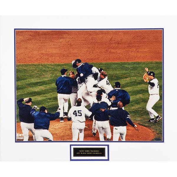 Appraisal: NEW YORK YANKEES WORLD SERIES AUTOGRAPHS Condition Report