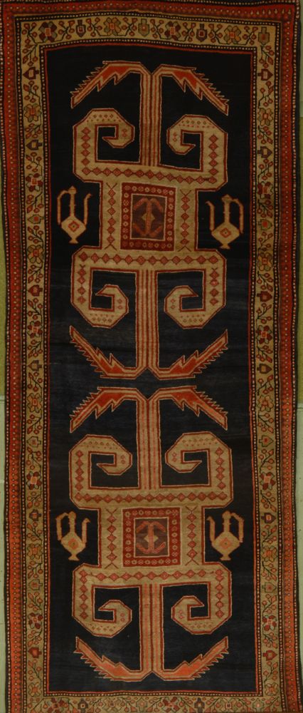 Appraisal: ORIENTAL RUG NORTHWEST PERSIAN ' x ' Dark blue abrash