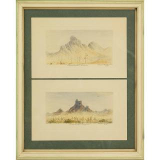 Appraisal: George Hammon Lithographs Two George Hammons lithographs framed as one