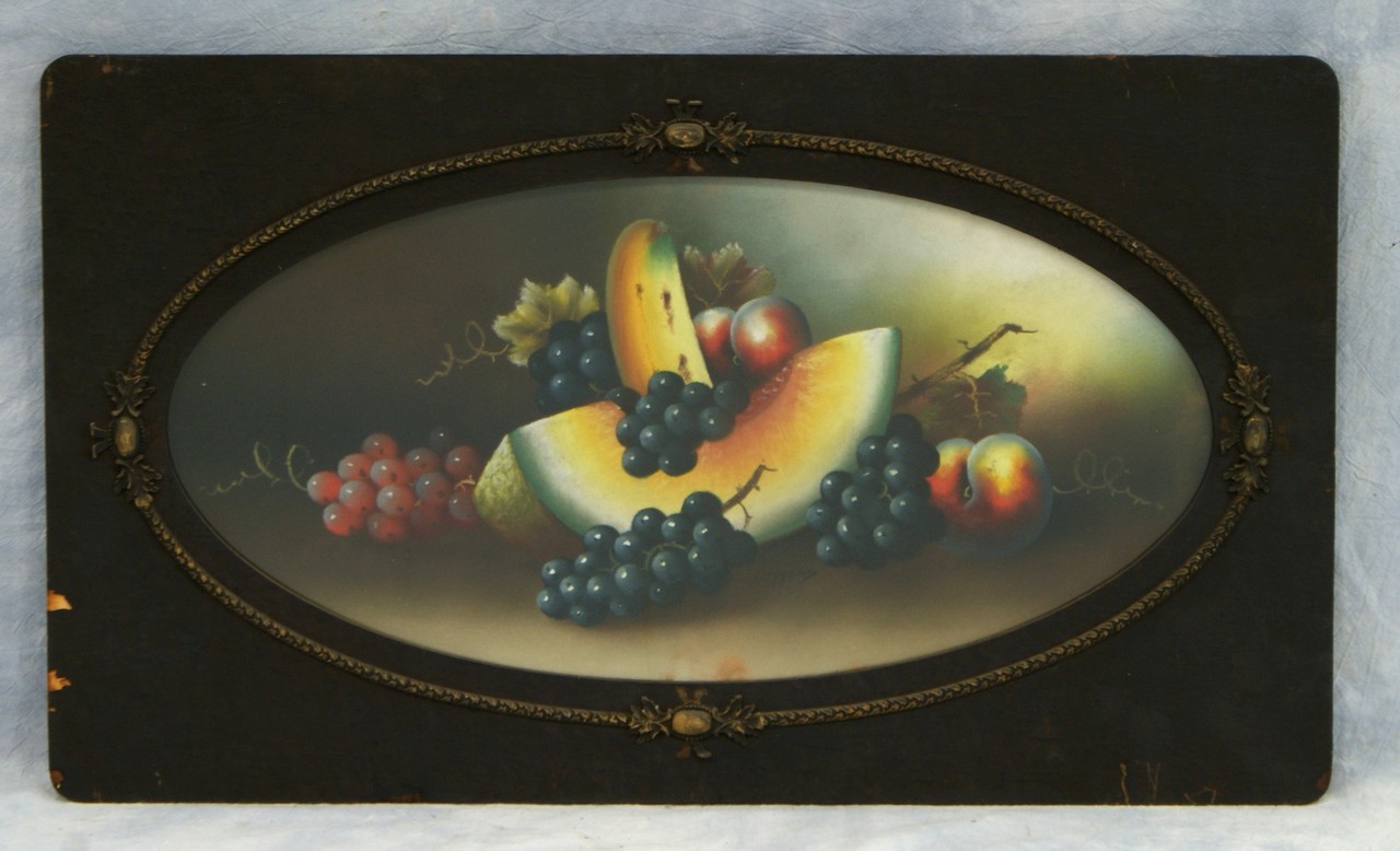 Appraisal: William LeMond th c pastel on paper Fruit Still Life