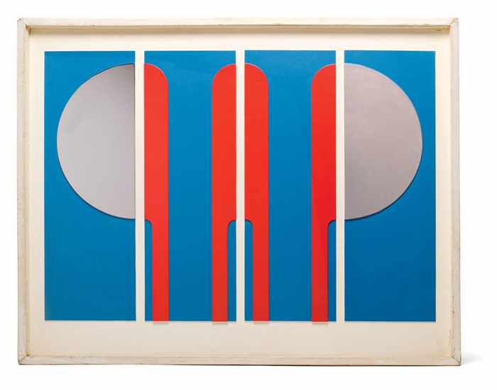 Appraisal: GERALD LAING American - ''Raasay Minor'' lacquer on aluminum and