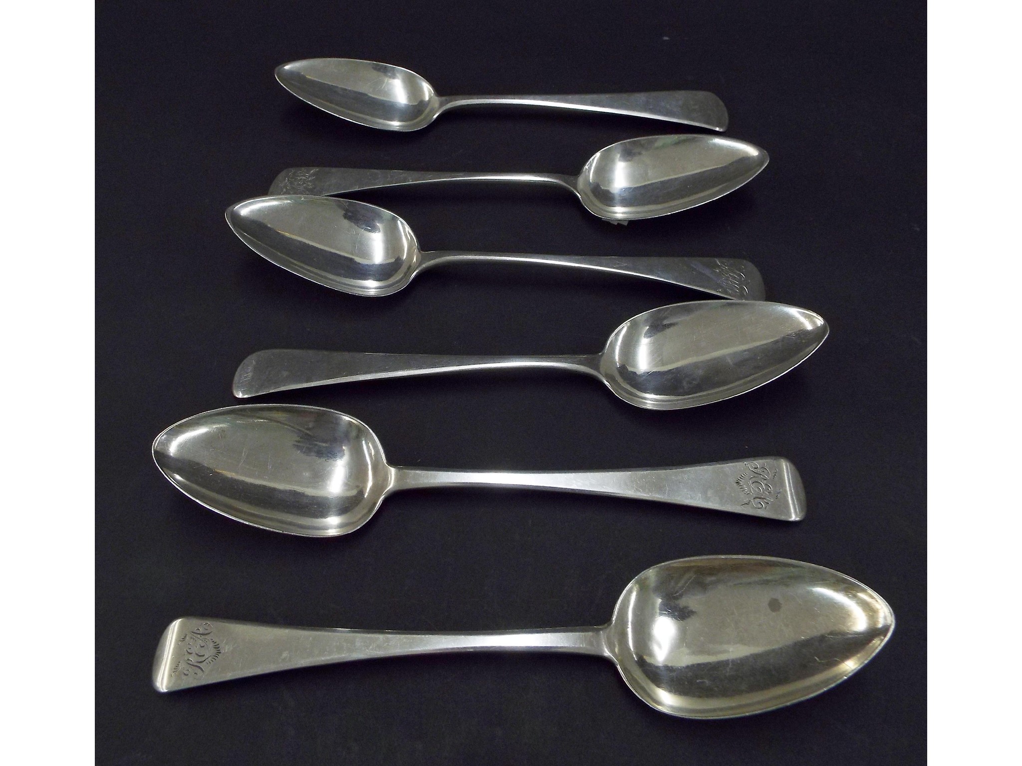 Appraisal: Harlequin set of six Old English pattern early th century