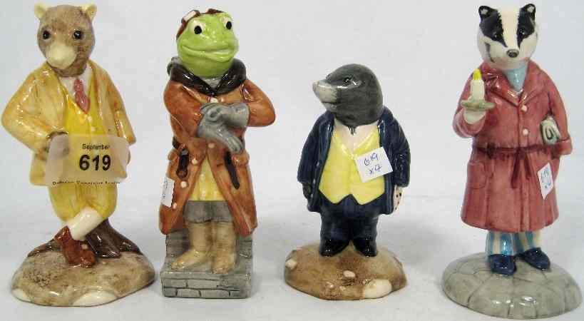 Appraisal: Beswick Wind In the Willows figures Mole WIW Toad WIW