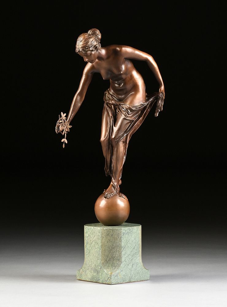 Appraisal: ERNST WENCK German - A BRONZE SCULPTURE Pax Goddess of