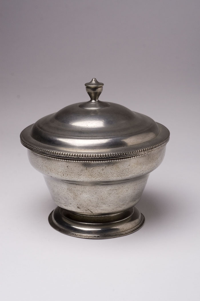 Appraisal: PEWTER SUGAR BOWL ATTRIBUTED TO PARKS BOYD CIRCA - Philadelphia