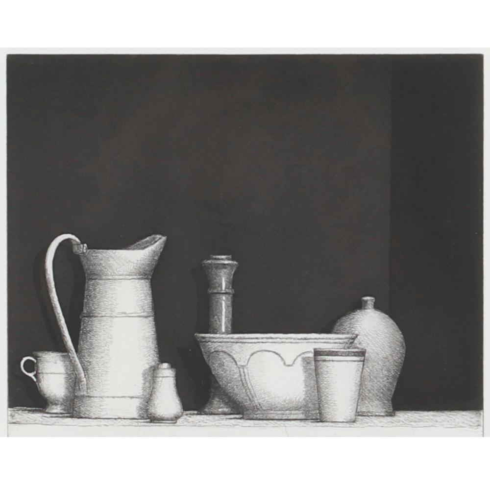 Appraisal: WILLIAM H BAILEY AMERICAN - STILL LIFE ETCHING H X