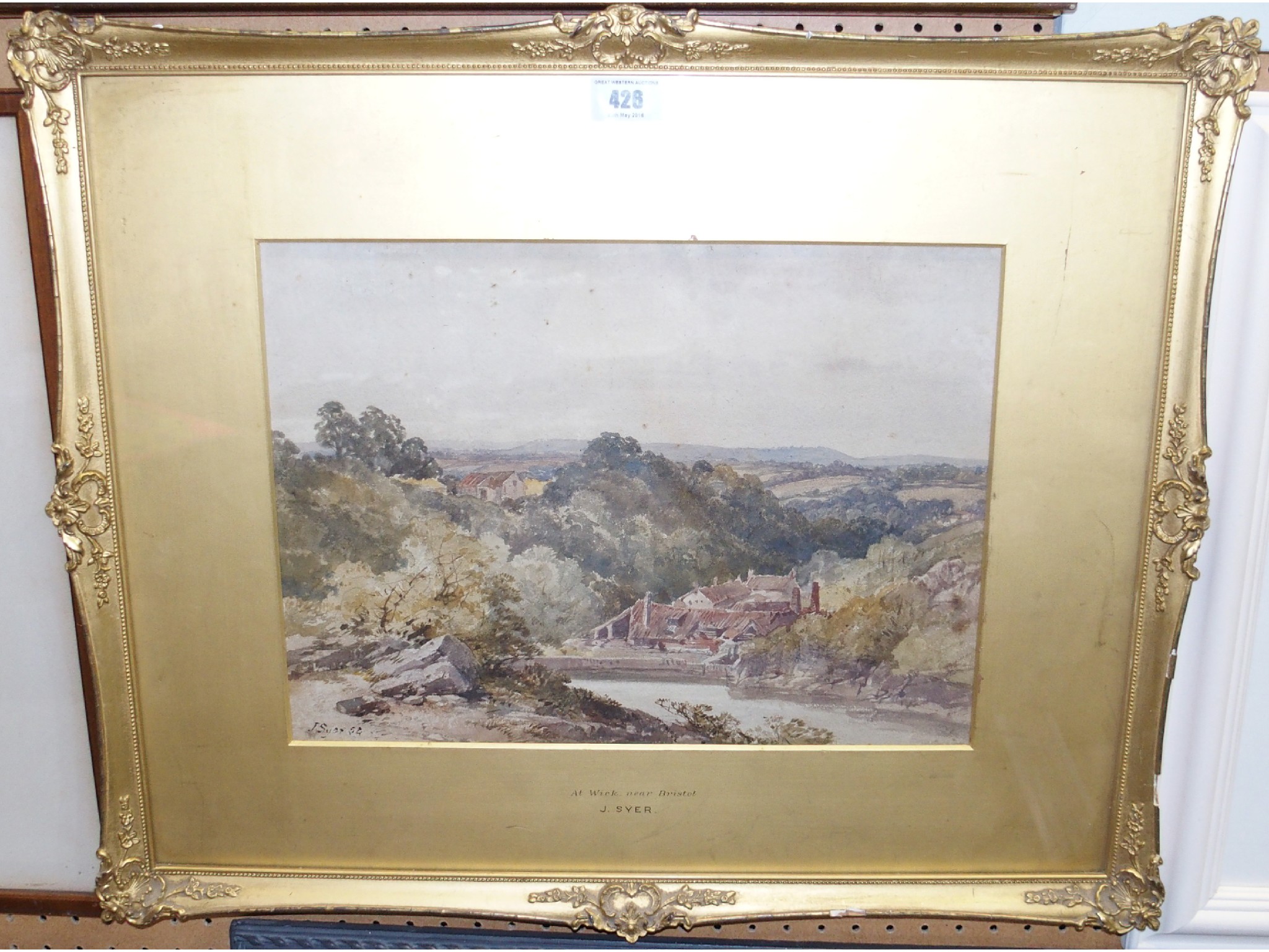 Appraisal: JOHN SYER At Wick near Bristol signed watercolour dated