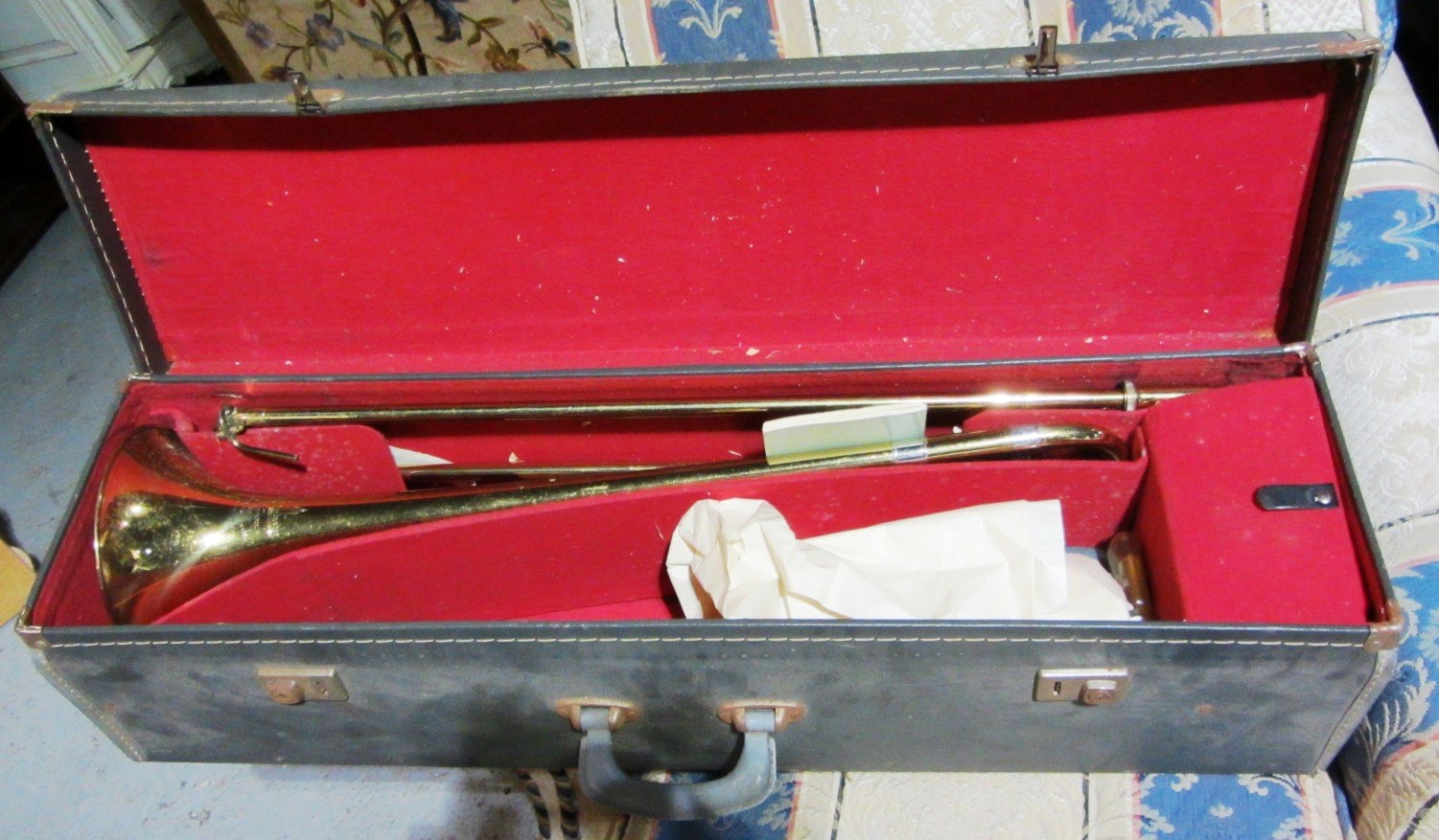 Appraisal: A th century cased trombone