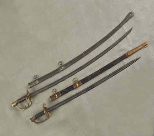 Appraisal: Mansfield Lamb U S Model cavalry saber together with a