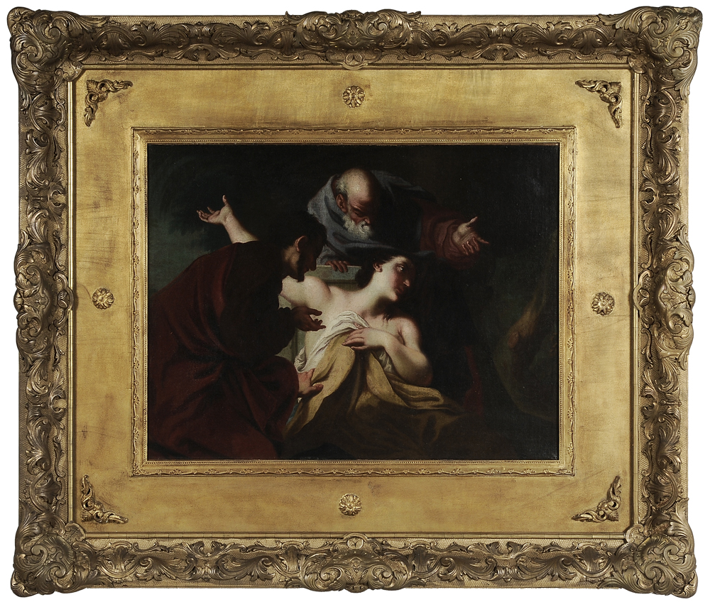 Appraisal: Italian School th century Susanna and the Elders unsigned oil