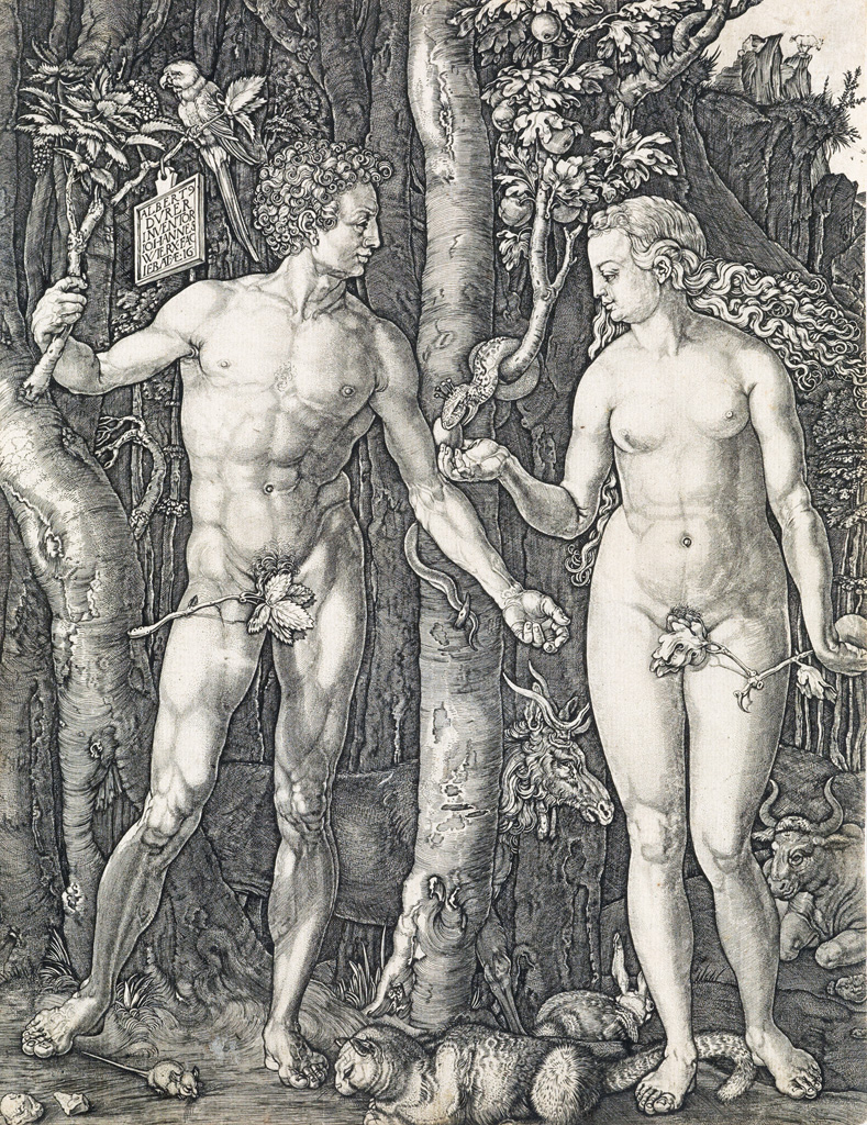 Appraisal: JOHANNES WIERICX after D rer Adam and Eve Engraving x