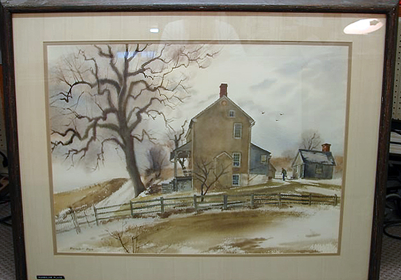 Appraisal: Wambold's Place Coopersburg PA watercolor x SLL Golden Door Gallery