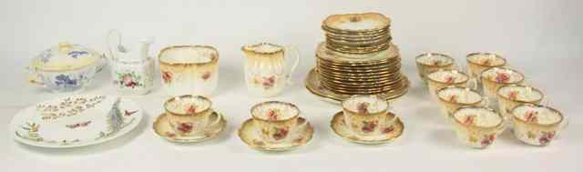 Appraisal: A quantity of porcelain including a gold and white decorated