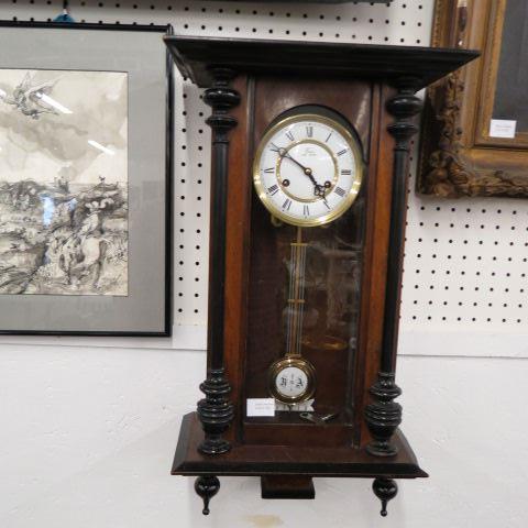 Appraisal: Emes Wall Clock regulator type working tall