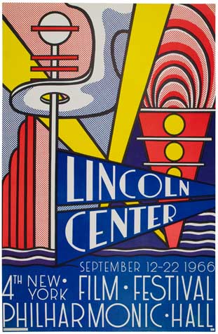 Appraisal: ROY LICHTENSTEIN - LINCOLN CENTER x inches List Art Posters