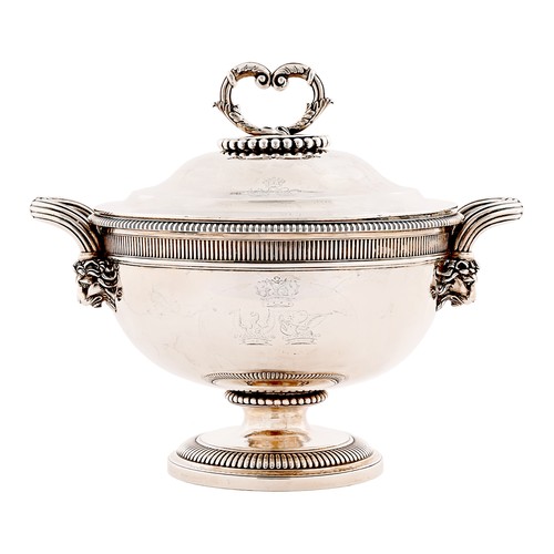 Appraisal: Paul Storr A George III silver soup tureen and cover