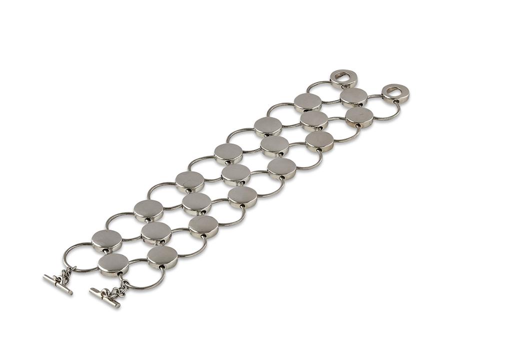 Appraisal: REGITZE OVERGAARD B FOR GEORG JENSEN 'REGITZE' STERLING BRACELET LATE