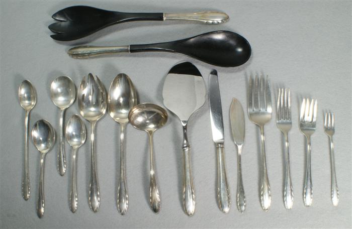 Appraisal: pcs Gorham Lyric sterling silver flatware no mono as new