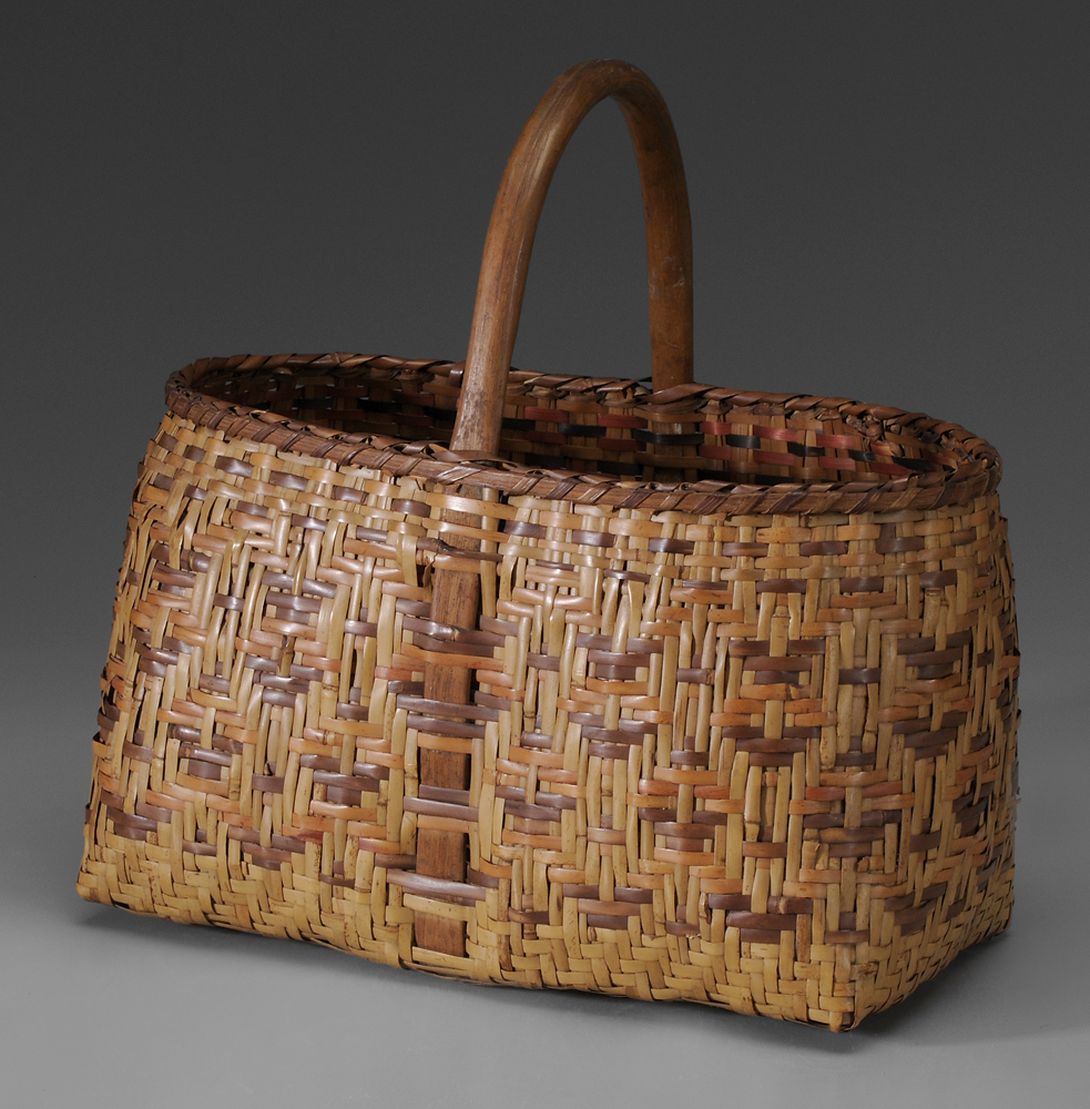 Appraisal: Cherokee River Cane Basket North Carolina early to mid th