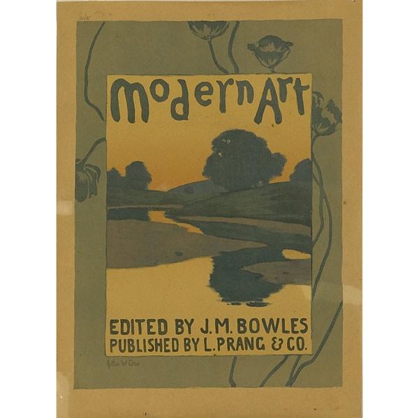 Appraisal: ARTHUR W DOW Rare full-size poster for the magazine Modern