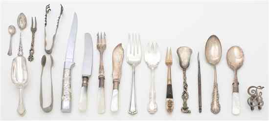 Appraisal: A Collection of Sterling and Silverplate Flatware including English and