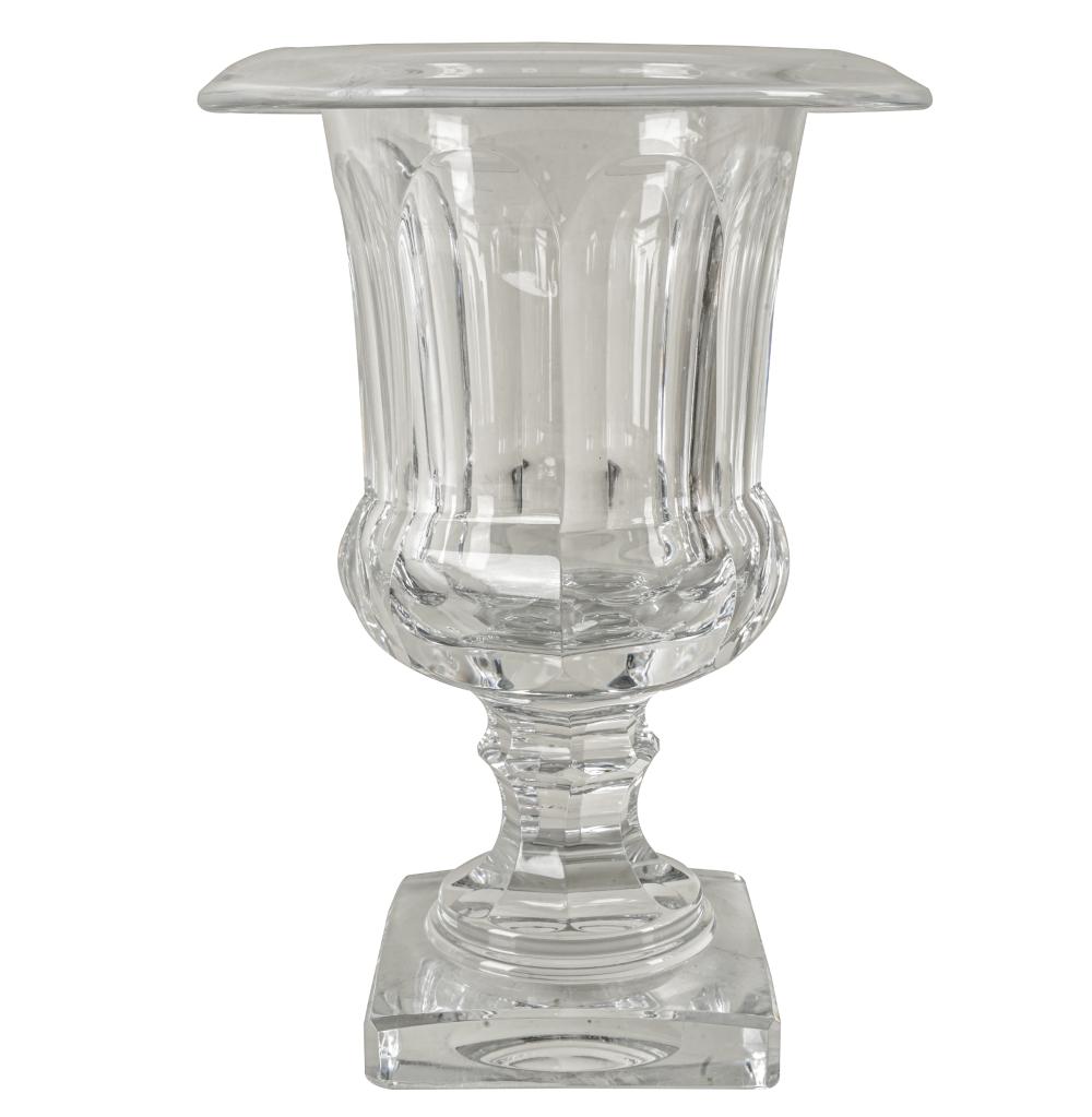 Appraisal: BACCARAT CRYSTAL URNstamped to underside Provenance The Estate of Barry