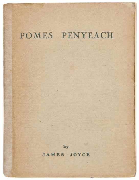 Appraisal: Joyce James Pomes Penyeach first edition errata slip tipped in