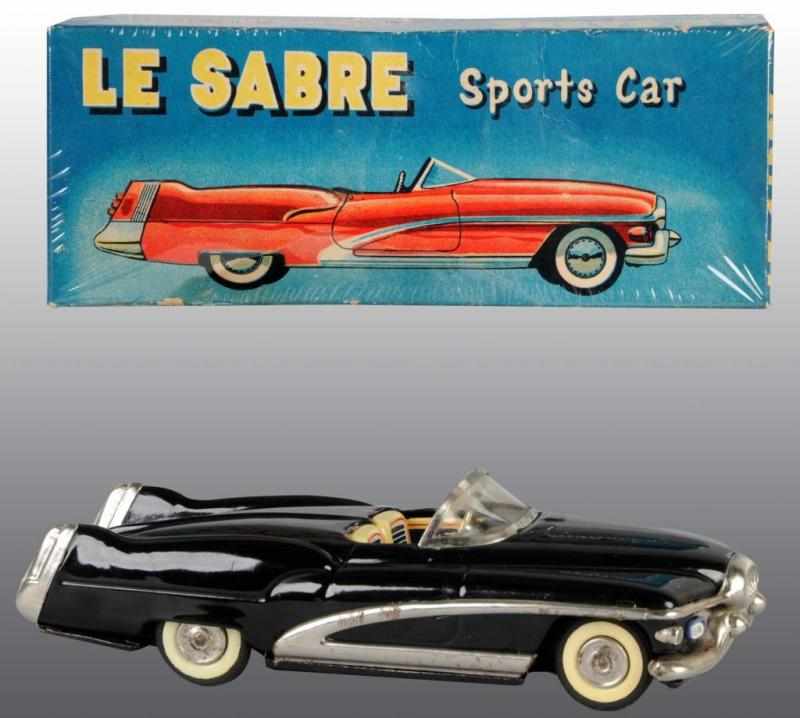 Appraisal: Tin Buick Le Sabre Sports Car Friction Toy Description Japanese