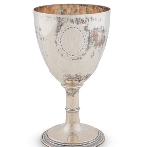 Appraisal: A George II Silver Goblet Edward Fernell London ozt dwt