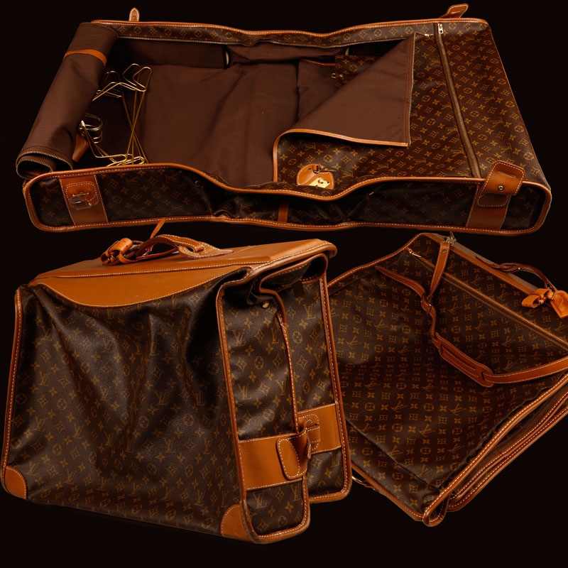 Appraisal: A Group of Louis Vuitton monogram canvas and leather luggage