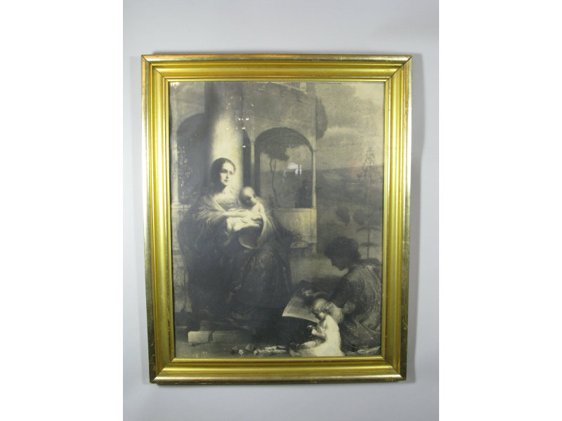 Appraisal: after Elliot Daingerfield Madonna Child print signed and dated in