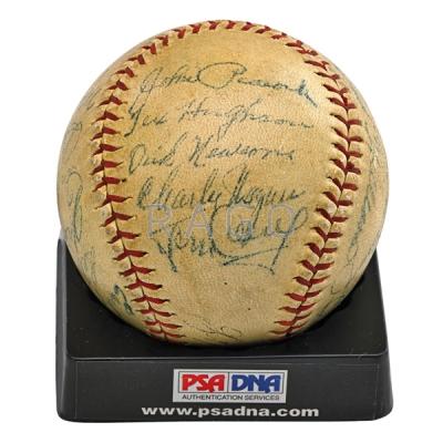 Appraisal: BOSTON RED SOX AUTOGRAPHED BASEBALL Condition Report