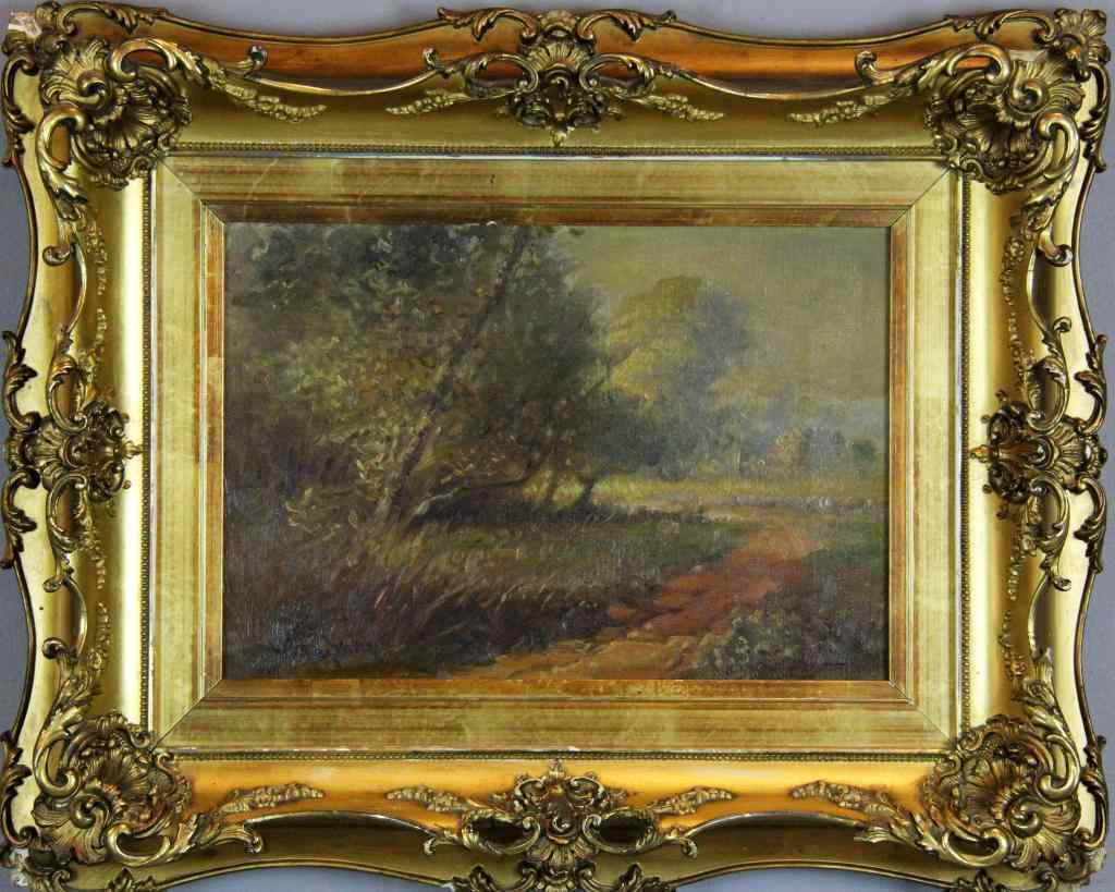 Appraisal: Charles Henry Grant Oil Painting On CanvasDepicting a landscape signed