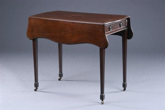 Appraisal: GEORGE III MAHOGANY PEMBROKE TABLE late th early th century