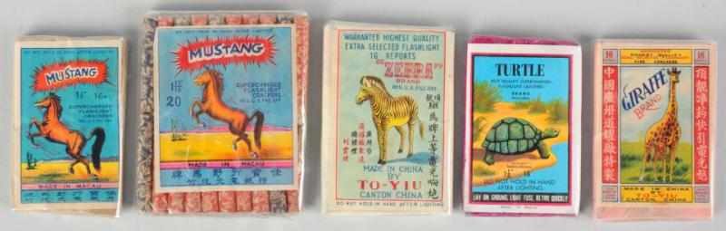 Appraisal: Lot of Firecracker Packs Includes Mustang -pack Mustang -pack Zebra