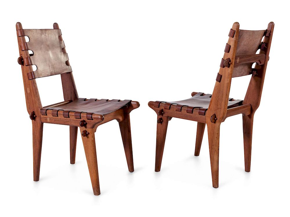 Appraisal: Angel Pazmino Ecuadorian th Century Set of Six Dining Chairs