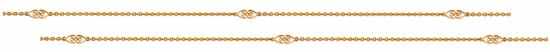 Appraisal: A GOLD GUARD CHAIN The trace chain set with eight