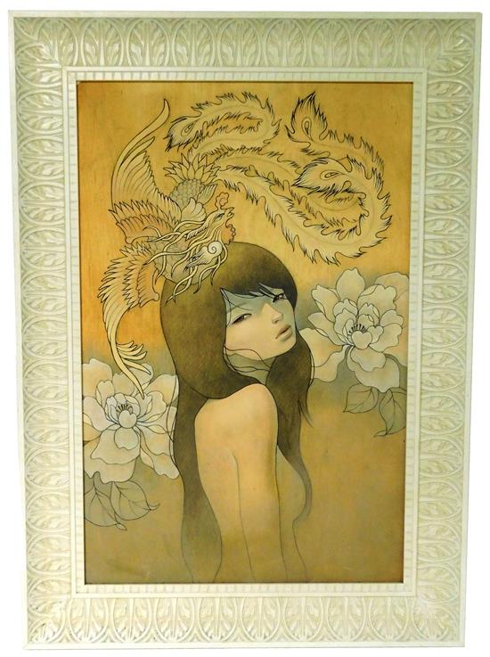 Appraisal: Audrey Kawasaki American b Her Secret Bird limited edition signed