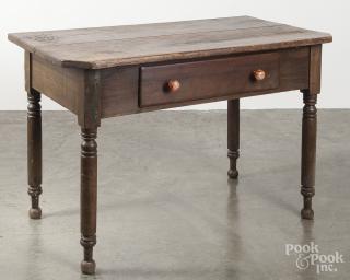 Appraisal: Pennsylvania pine work table th c '' h '' w