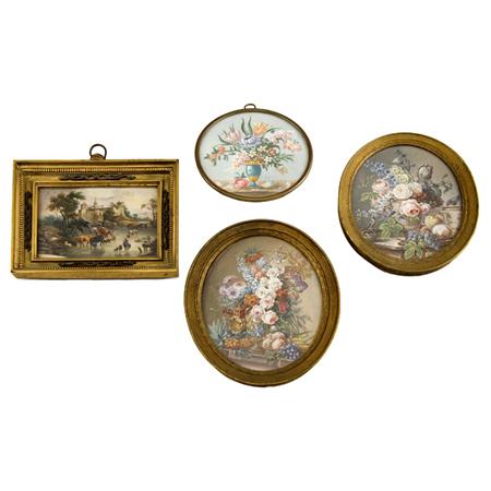 Appraisal: Group of Framed Miniature Paintings Estimate -